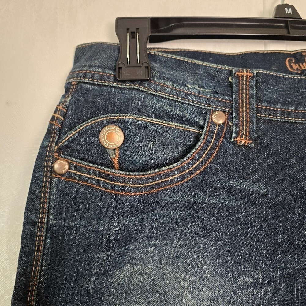 Cruel Girl Women's Jeans Sz 9 Rocky Mountain Clothing Wide Leg Pockets Stitching - Picture 4 of 11